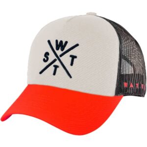 Casquette Watts Gris Rouge Noire