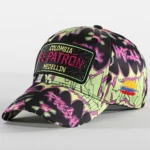 Casquette El Patron Print Vert Violet