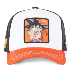 Casquette Dragon Ball Goku Snapback Blanc : Un Must-have pour les Fans