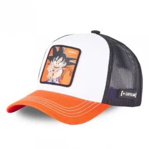 Casquette Dragon Ball Goku Snapback Blanc : Un Must-have pour les Fans